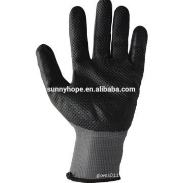 Sunnyhope nitrile foam coated gloves malaysia,Dimpled grain gloves